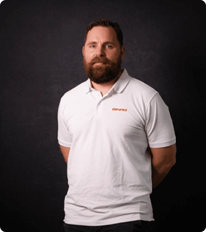 Man in white t-shirt