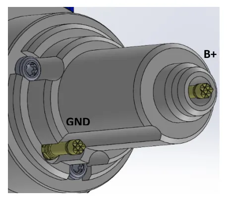 Rendering of part of an industrial tool