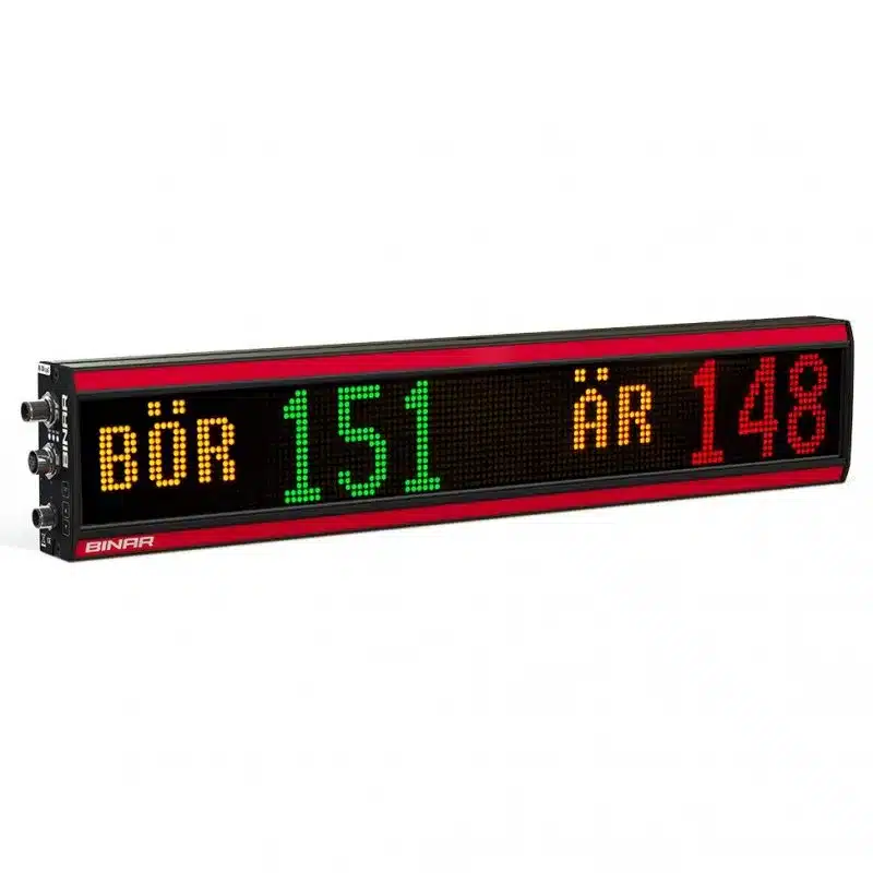 Binar multi-color LED display